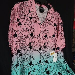 Nintendo Kirby NWT unisex casual dress shirt adult XL